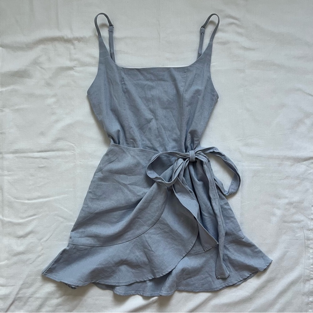 Princess Polly Light Blue Mini Dress